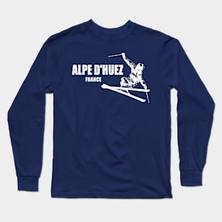 Alpe d’Huez France Skier Long Sleeve T-Shirt